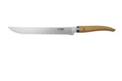 Laguiole En Aubrac Gourmet PG025BII Bread Knife Box Wood, 25 Cm