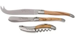 Laguiole En Aubrac Wine-/cheese Set 3-piece Olive Wood, SFV99OLIH