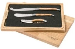 Laguiole En Aubrac Wine-/cheese Set 3-piece Olive Wood, SFV99OLIH 7 Laguiole En Aubrac Wine-/cheese Set 3-piece Olive Wood, SFV99OLIH -Kitchen Knife Shop AUSFV99OLIH 04 laguiole en aubrac ausfv99olih 04
