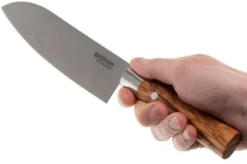 Böker Damast Olive 17.2 Cm Santoku, 130437DAM -Kitchen Knife Shop BO130437DAM 05 boker damast olive bo130437dam 05