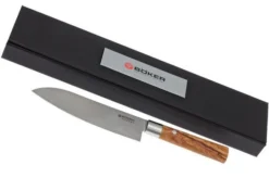 Böker Damast Olive 17.2 Cm Santoku, 130437DAM -Kitchen Knife Shop BO130437DAM 06 boker damast olive bo130437dam 06