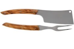 Claude Dozorme Cheese Knife Set Hard Cheese, Olive Wood 8 Claude Dozorme Cheese Knife Set Hard Cheese, Olive Wood -Kitchen Knife Shop CD2 90 024 89 03 claude dozorme v202003