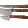 Due Cigni 1896, 2C1018NO 3-piece Cheese Knife Set, Walnut Wood