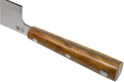 Due Cigni Hakucho Deba 16.5 Cm, Olive Wood -Kitchen Knife Shop DG2C503OL 04 due cigni