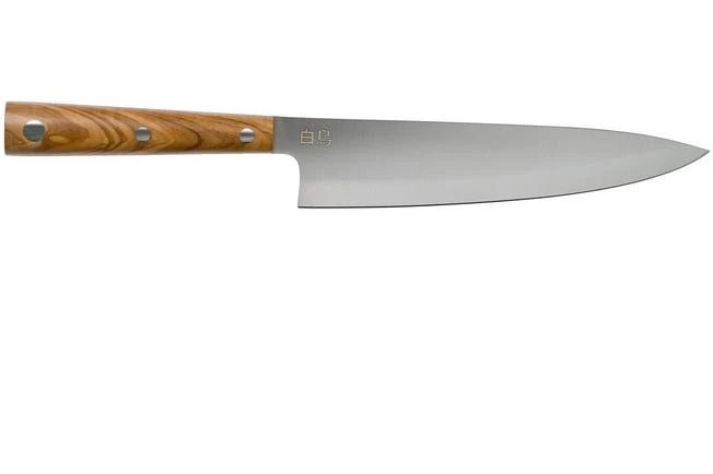 Due Cigni Hakucho Gyuto 21 Cm, Olive Wood 2 Due Cigni Hakucho Gyuto 21 Cm, Olive Wood - Image 2