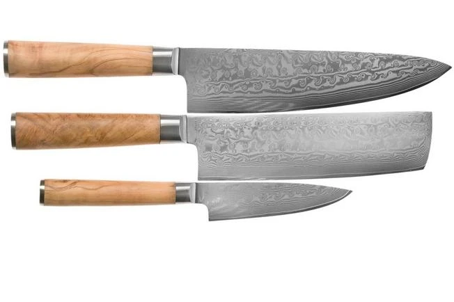 Eden Sugoi Olive 2090-S01, 3-piece Knife Set 2 Eden Sugoi Olive 2090-S01, 3-piece Knife Set - Image 2