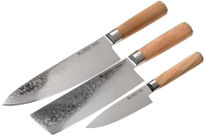 Eden Sugoi Olive 2090-S01, 3-piece Knife Set 3 Eden Sugoi Olive 2090-S01, 3-piece Knife Set - Image 3