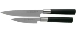 Kai Wasabi Black Two-piece Knife Set, Paring Knife And Utility Knife