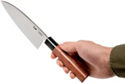 Kai Seki Magoroku Redwood Deba 15,5 Cm, MGR-0155D -Kitchen Knife Shop KAMGR 155D 07 kai seki magoroku kamgr 155d 07