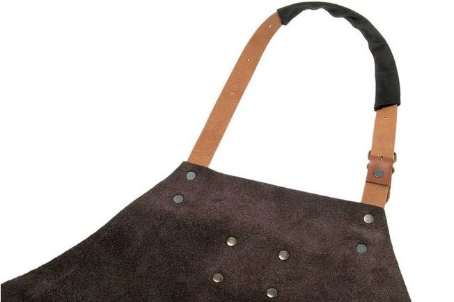 Knivesandtools Leather Apron Utah Choco 82cm 3 Knivesandtools Leather Apron Utah Choco 82cm - Image 3