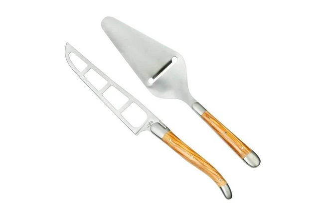 Forge De Laguiole CPMOIN Cheese Set, Olive Wood 1 Forge De Laguiole CPMOIN Cheese Set, Olive Wood