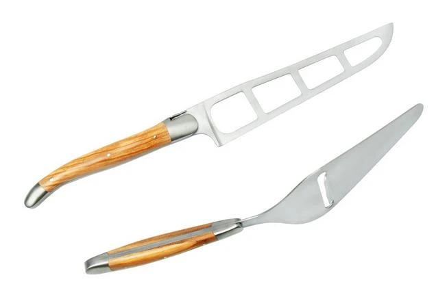 Forge De Laguiole CPMOIN Cheese Set, Olive Wood 2 Forge De Laguiole CPMOIN Cheese Set, Olive Wood - Image 2