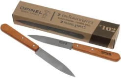 Opinel Paring Knives, Set Of 2 N°102, Carbon Steel -Kitchen Knife Shop OP001222 07 opinel no 102 op001222 07