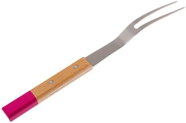 Opinel Parallèle POP N°124 Meat Fork, Fuchsia 2 Opinel Parallèle POP N°124 Meat Fork, Fuchsia - Image 2