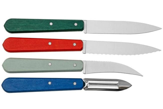 Opinel Les Essentiels Du Cuisinier 002576, 4-piece Peeling Knife Set 2 Opinel Les Essentiels Du Cuisinier 002576, 4-piece Peeling Knife Set - Image 2