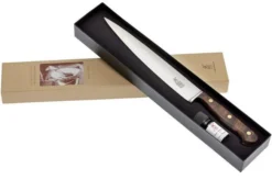 Robert Herder '1922' Carving Knife 23 Cm, Walnut Wood -Kitchen Knife Shop RH921814989001802 06 robert herder 1922 vleesmes rh921814989001802 06
