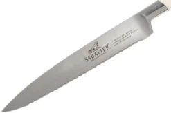Lion Sabatier Edonist Perle Serrated Utility Knife 12 Cm, White, 807381 -Kitchen Knife Shop SA807381 03 lion sabatier edonist perie sa807381 03