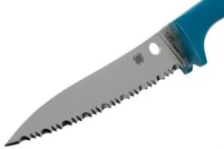 Spyderco Counter Puppy Serrated Tomato Knife Blue, K20SBL -Kitchen Knife Shop SPK20SBL 03 spyderco
