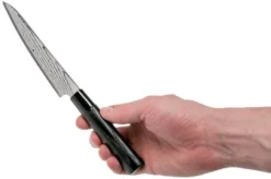 Tojiro Shippu Black Damascus Utility Knife 13 Cm, FD-1592 -Kitchen Knife Shop TJFD 1592 06 tojiro sippu black