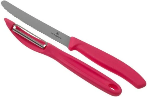 Victorinox SwissClassic 6.7116.21L12 2-piece Vegetable Knife Set, Light Red -Kitchen Knife Shop VT6 7116 21L12 01 victorinox