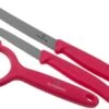 Victorinox SwissClassic 6.7116.33L12 3-piece Vegetable Knife Set, Light Red
