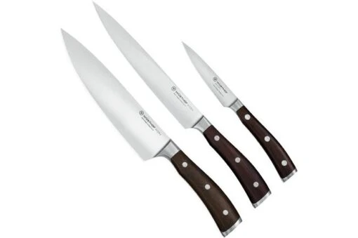 Wüsthof Ikon 3-piece Knife Set, 1070560302 -Kitchen Knife Shop WU1070560302 00 00 wusthof stockfoto