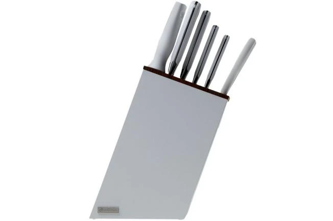 Wüsthof Classic Knife Set 6-pieces White "bread Knife Version" With Slim Knife Block 2 Wüsthof Classic Knife Set 6-pieces White "bread Knife Version" With Slim Knife Block - Image 2