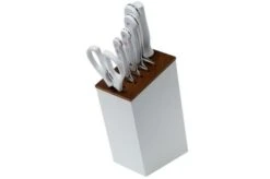 Wüsthof Classic Knife Set 6-pieces White "bread Knife Version" With Slim Knife Block 6 Wüsthof Classic Knife Set 6-pieces White "bread Knife Version" With Slim Knife Block -Kitchen Knife Shop WU1090270602 03 wusthof v202104