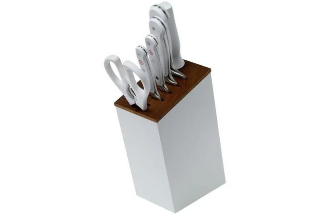 Wüsthof Classic Knife Set 6-pieces White "bread Knife Version" With Slim Knife Block 3 Wüsthof Classic Knife Set 6-pieces White "bread Knife Version" With Slim Knife Block - Image 3