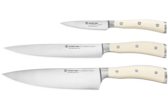 Wüsthof Classic Ikon Crème 3-piece Knife Set, 1120460301 3 Wüsthof Classic Ikon Crème 3-piece Knife Set, 1120460301 - Image 3