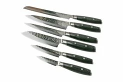 Yaxell Tsuchimon 36796 6-piece Knife Set With Knife Block -Kitchen Knife Shop YL36796 05 yaxell