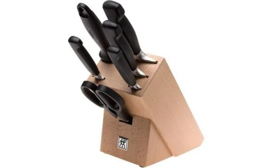 Zwilling Four Star 6-pc Knife Block, 35066-000 -Kitchen Knife Shop ZW35066 000 01 zwilling messenset zw35066 000 01